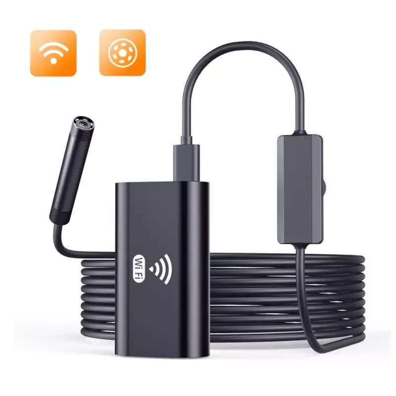 

Wifi Wireless Endoscope Camera Soft Hard Wire IP67 Waterproof F99 8mm Lens HD USB Inspection Borescope Camera For Android IOS