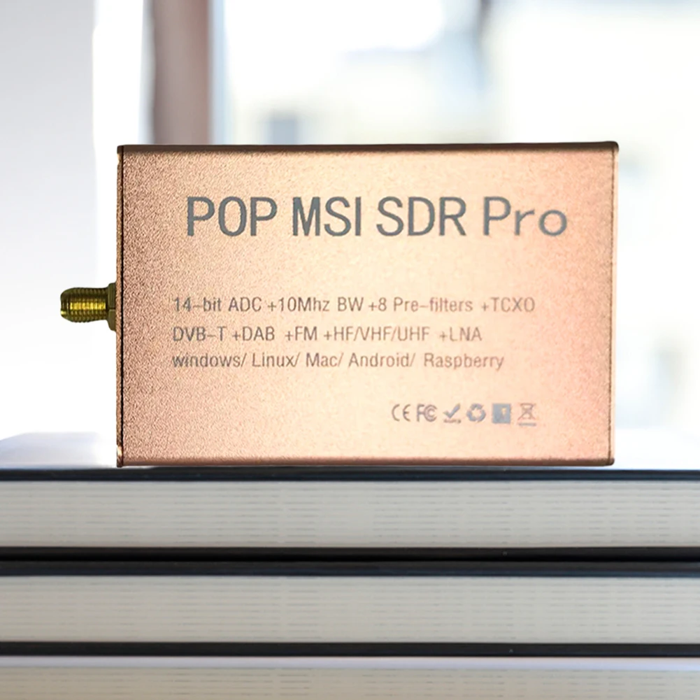 

POP MSI SDR Pro Software Defined Radios 10KHz-2GHz Wideband USB SDR Receiver 14Bit Compatible with SDRplay Driver & Software