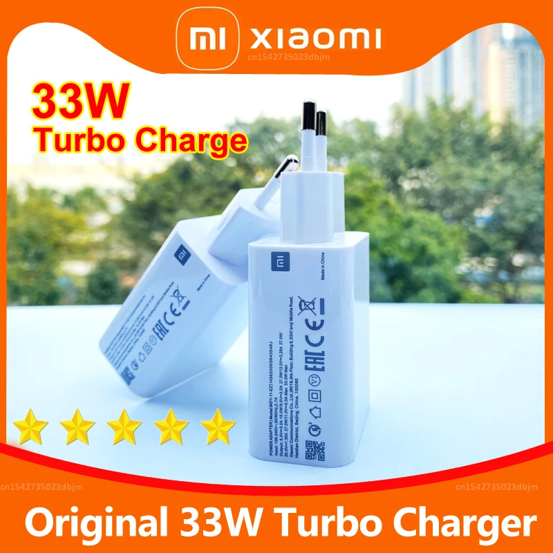 

Оригинальное зарядное устройство Xiaomi 33 Вт, быстрое зарядное устройство с европейской турбо зарядкой, кабель типа C для Xiaomi Redmi Note 9 Pro, POCO X3 Nfc Mi...