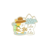 outdoor house tent camping match fashionable creative cartoon brooch lovely enamel badge clothing accessories