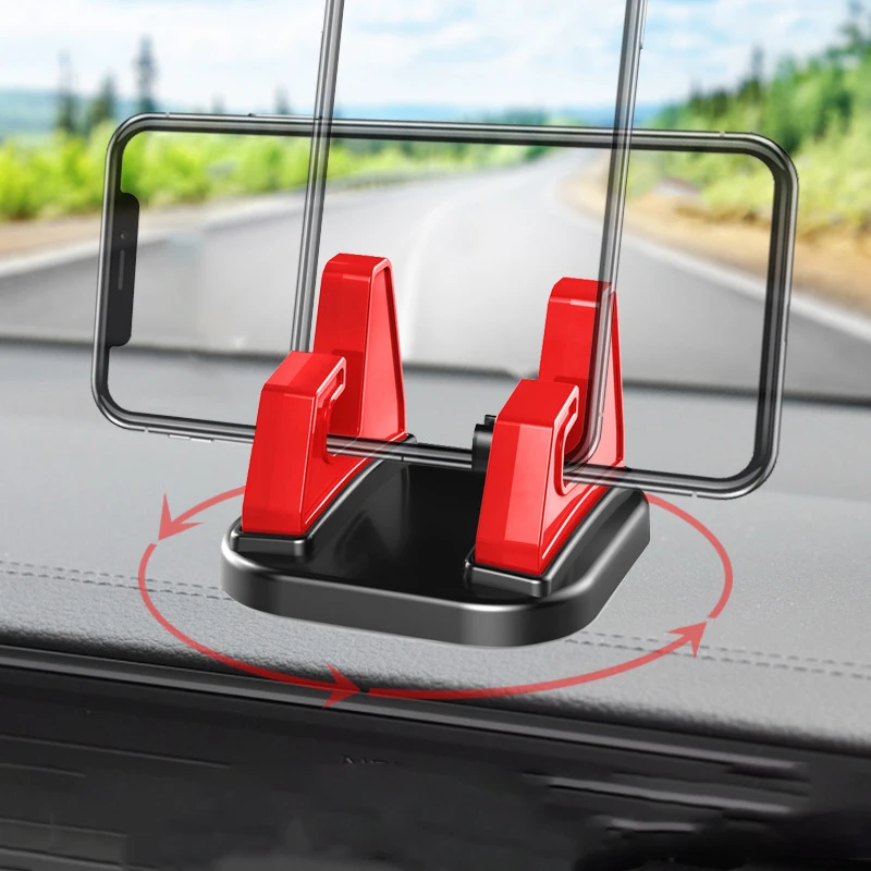 

360 Degree Rotatable Car Phone Holder Stick To Dashboard Silicone Bracket Phone Stand Car Dashboard GPS Stable Phone Supports