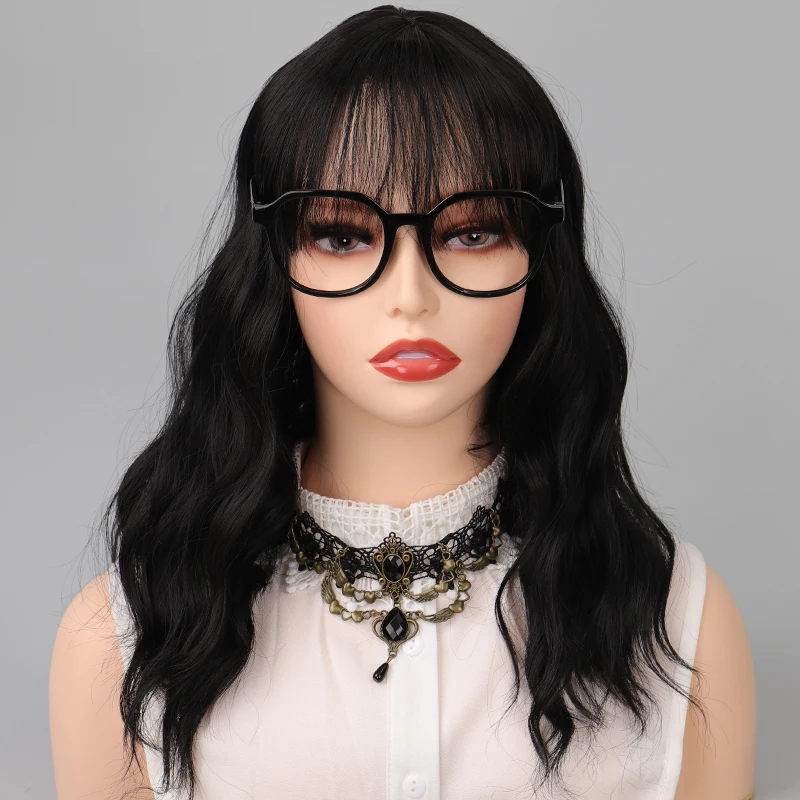 Парик XG синтетический женский для косплея косплей Лолита из черных вьющихся