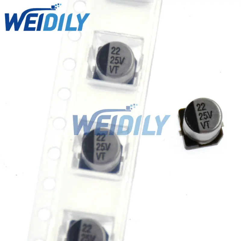 

10 шт., электролитический конденсатор 22 мкФ 25 в 5 мм * 5,4 мм