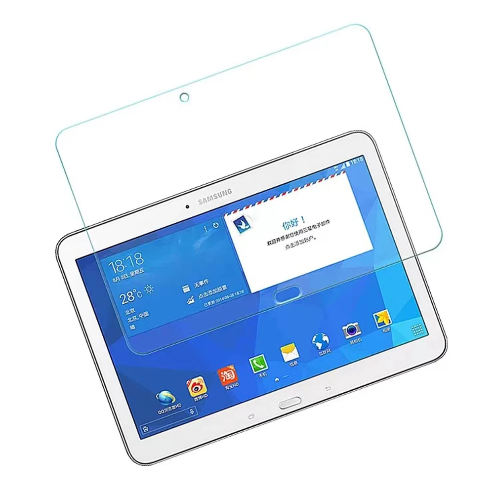 

Защита экрана для планшета Samsung Galaxy Tab 4 10,1 дюйма, защитная фотопленка SM-T530 T531 T535 без пузырьков, HD Прозрачная пленка из закаленного стекла