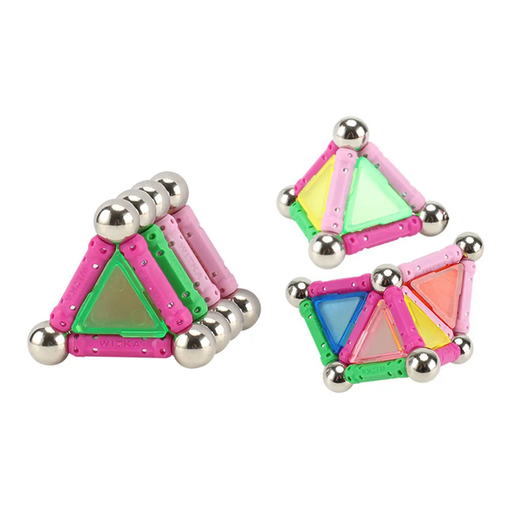 

Палочки 50 строительных магнитных кубиков, штабелируемые блоки, Обучающий набор