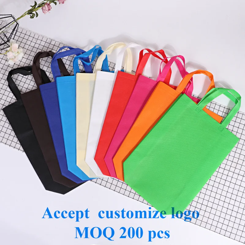 20 pcs Non Woven Bag Shopping Bags Eco Promotional Recyle Tote Custom Make Printed Logo |
