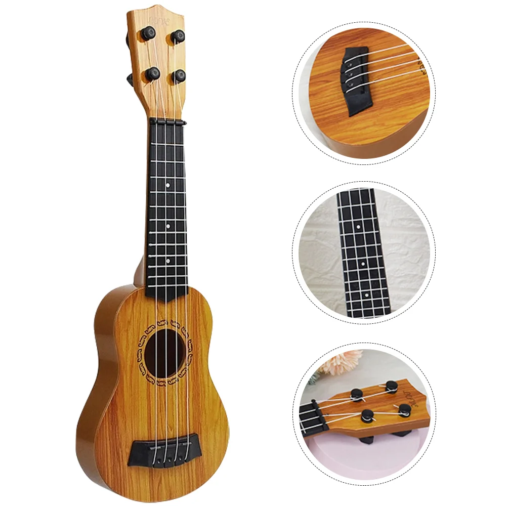 

Ukulele Kids Instrument Toy Mini Practice Beginner Beginners Guitar Musical Toys Educational Training Adults Toddler Children