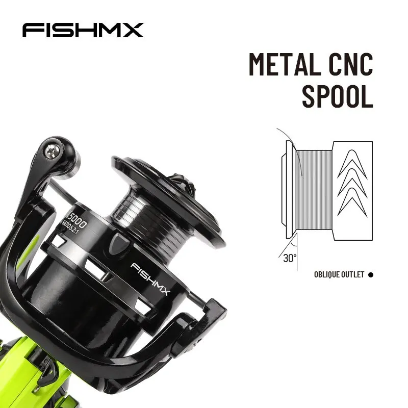 Цельнометаллическая катушка Fishmx для морской пресноводной спиннинговой катушки, подходит для любых видов рыбы, лески (art.: 3920ca87f18d9) - 3920ca87f18d9
