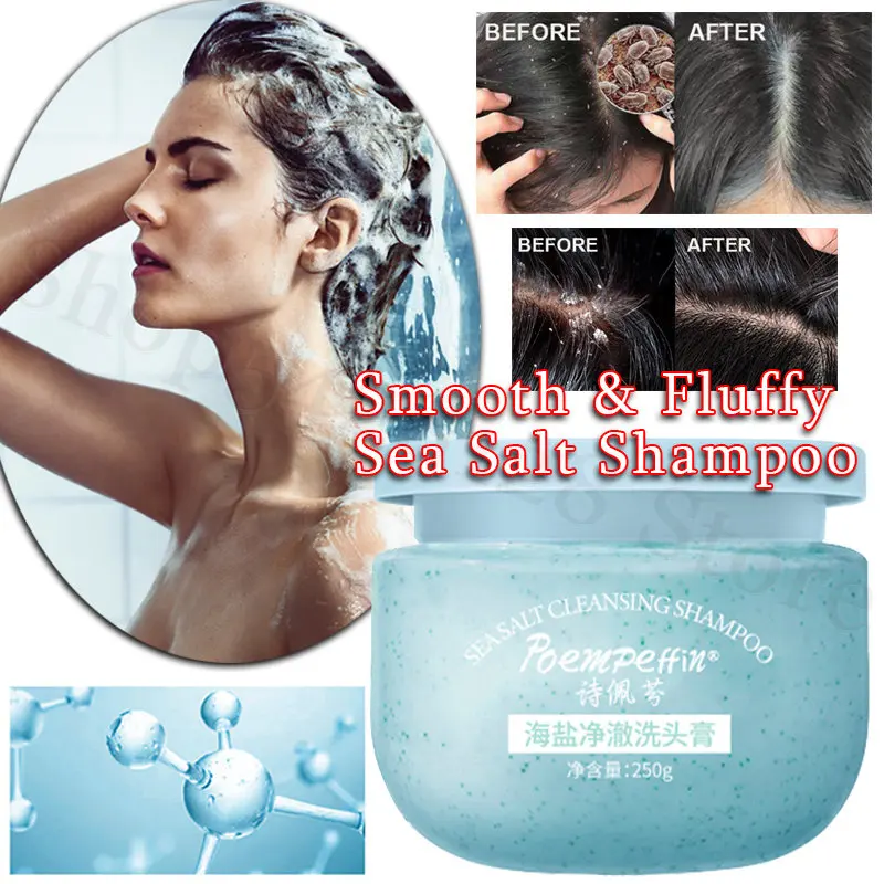 

Soft and Fluffy Sea Salt Shampoo Cream Control Oil Dandruff Itching 250g Cleansing Cream Hair Cleaning Care Lasting Fragrance