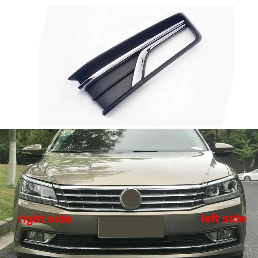 

For VW Passat 2016 2017 2018 High Configuration Front Bumper Grille Driving Lamp Cover Fog Light Cover Fog Lamp Shell