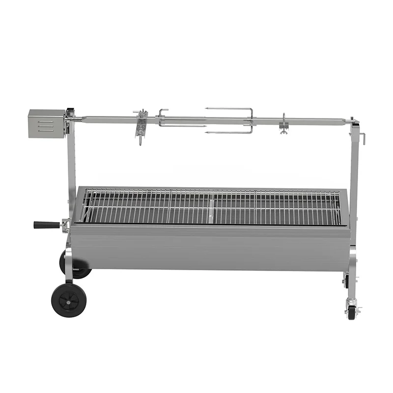 

Outdoor Used Charcoal Grill Bbq Pig Lamb Spit Roast Roaster Rotisserie Grill