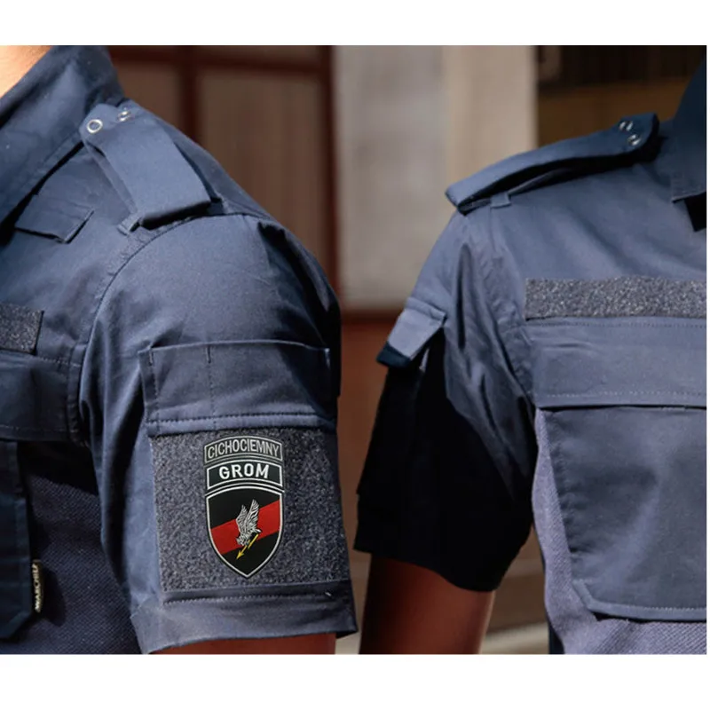 Военная Тактическая вышитая нашивка в польском стиле искусственная кожа для