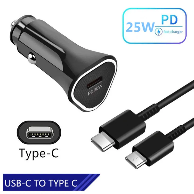 para o Iphone 13 Carregador de Carro 20w pd Adaptador Usb c Cabo Carga Super Rápida para Samsung S21 Galaxy Note 10 Lenovo Tab P11