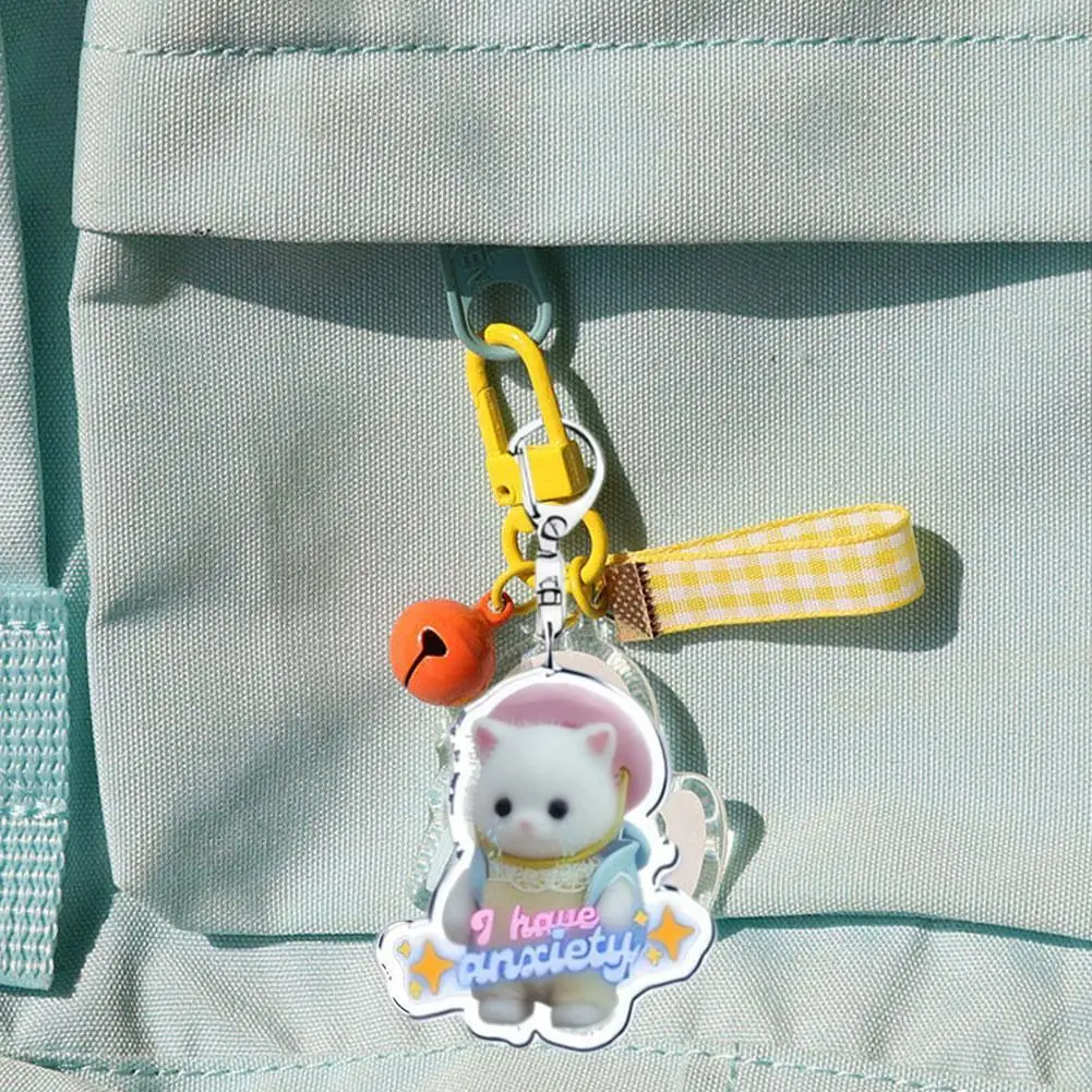 Акриловый брелок для ключей с изображением животных