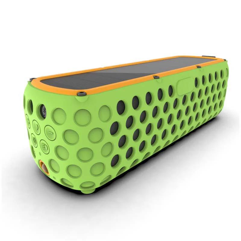 

Portable Audio Bluetooth Wireless Speaker Outdoor IPX5 Waterproof Solar Travel Compatible Speaker With LED Light Free shipping