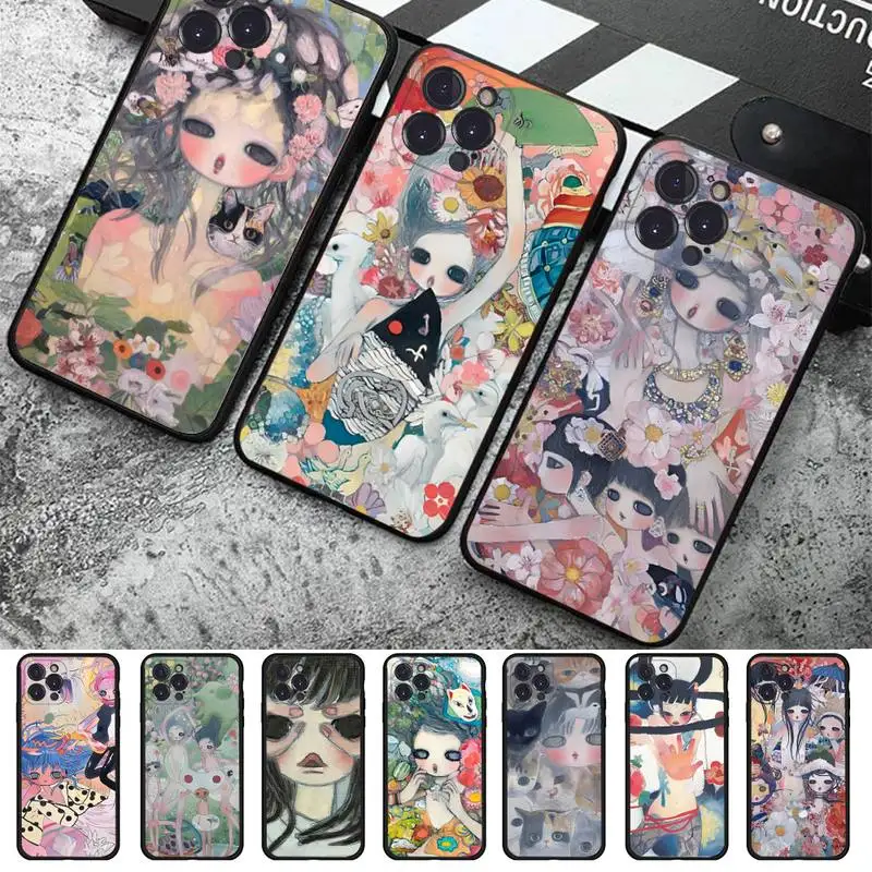 

Aya Takano Phone Case For iPhone 14 11 12 13 Mini Pro XS Max Cover 6 7 8 Plus X XR SE 2020 Funda Shell