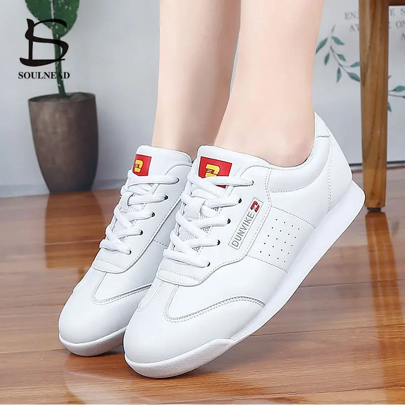 Women Aerobics Shoes Men's Boy's Sports Shoe Girls Aerobics Dance Shoes White Competitive Modern Jazz Hip-hop Gym Dance Sneakers