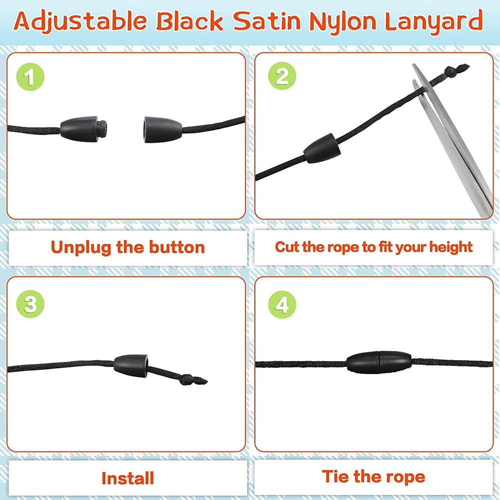 4pcs/set Teacher Lanyards for ID Badges Silicone Beaded Keychain Graduation Appreciation Gifts Cute Beaded Lanyards Keychain