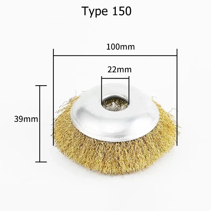 

Проволочная щетка из нержавеющей стали для настольной шлифовальной машины, абразивный инструмент для полировки и очистки, детали абразивных инструментов, щетка из стальной проволоки 100 125.