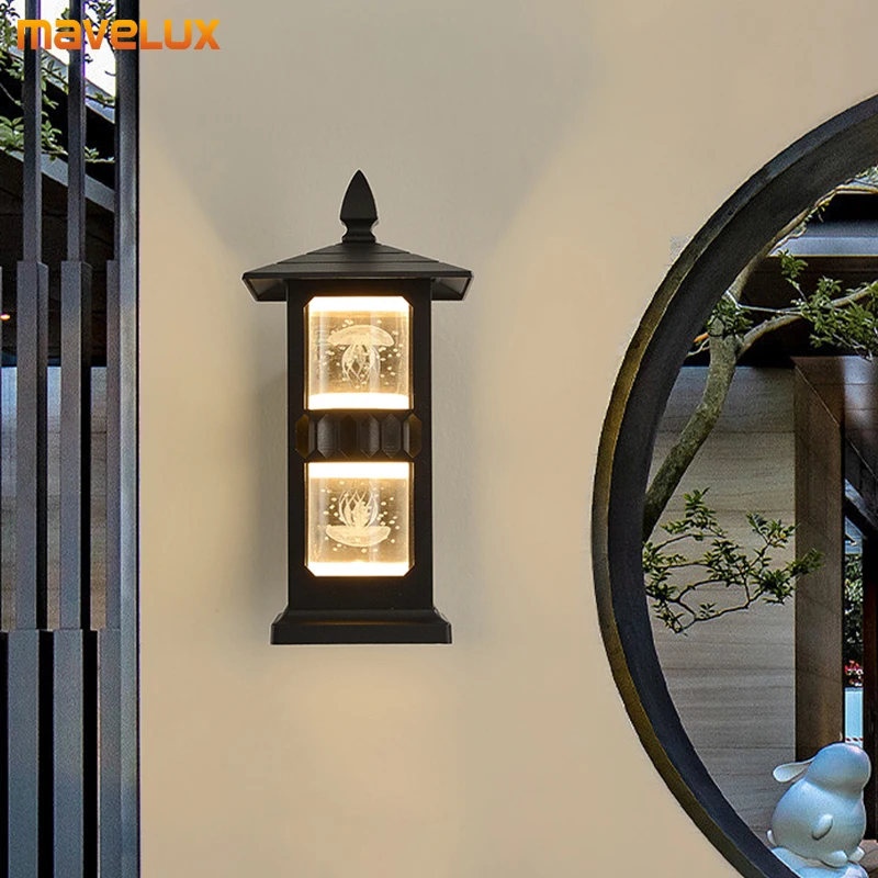 Antique Outdoor Waterproof Wall Lamp Retro Courtyard Light  For Villa Exterior Corridor StaircaseTop Floor Balcony Home Decor