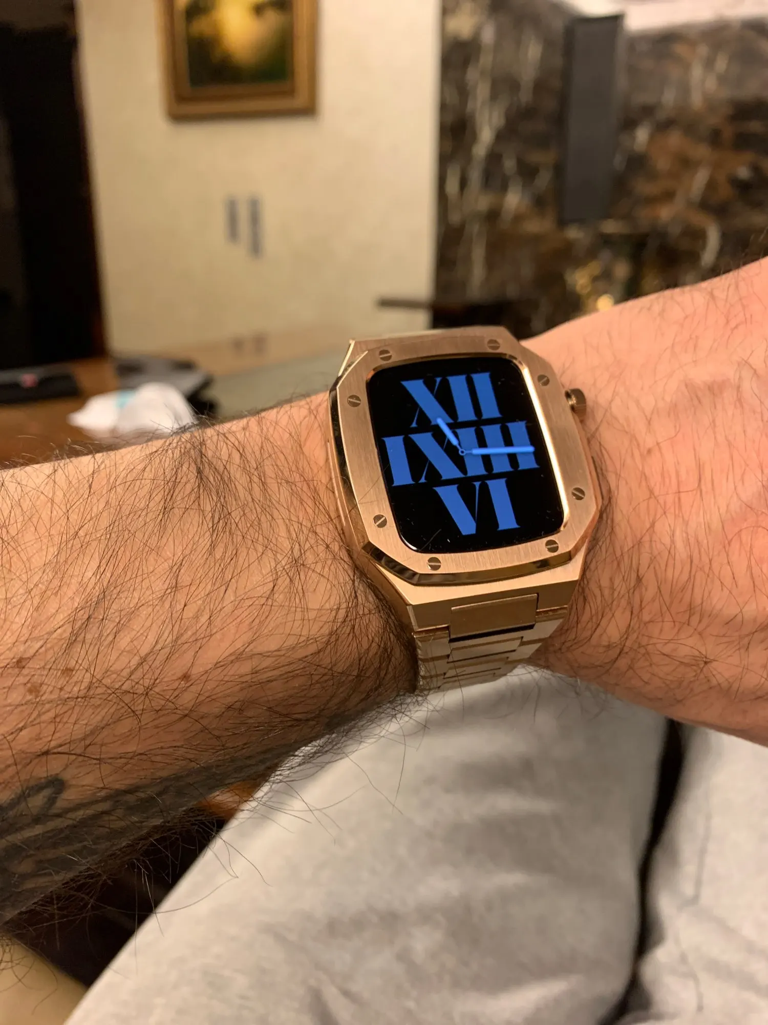 41mm 45mm Stainless steel Strap Set for Apple Watch 44mm Metal Case for iWatch 7 Series 6 SE 5 4 40mm DIY Modification Kit