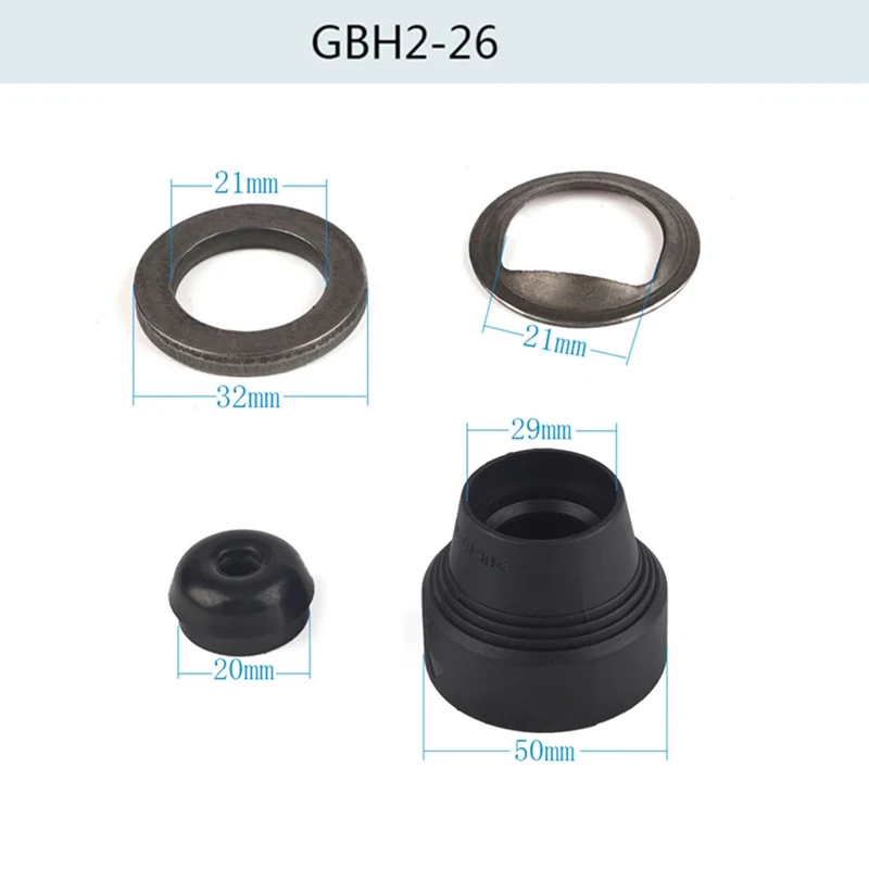 Фото Защитная втулка сверлильного патрона для Bosch GBH2-20 2-20SE GBH2-24 GBH2-24DSR/SE GBH2-26 GBH2-26E/DE, аксессуары для головки молотка, колпачок №3