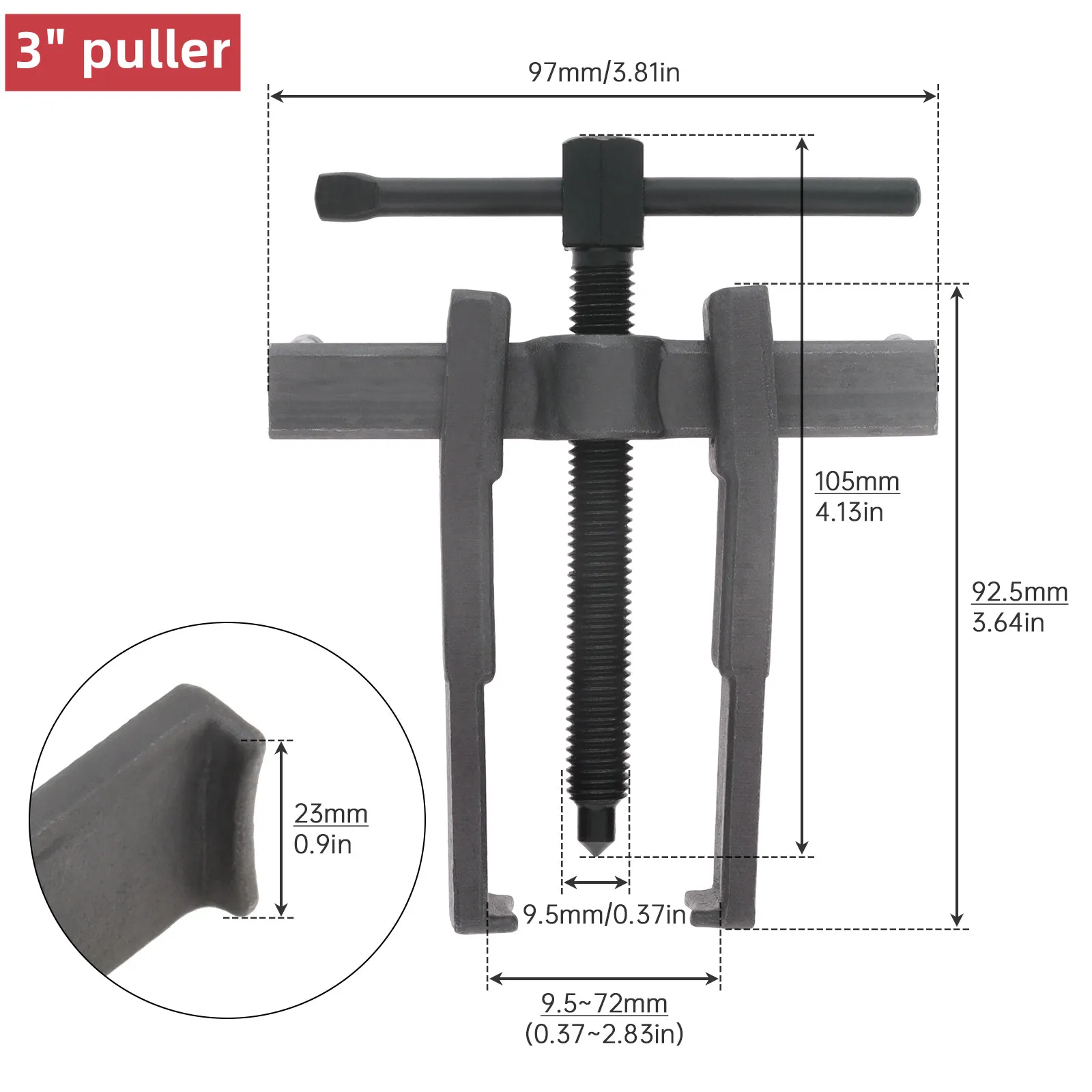 

3/4/6/8/10 дюймов 2-кулачковый съемник, инструмент для снятия подшипников, регулируемый автомобильный съемник внутреннего внешнего подшипника, экстрактор, инструмент для авторемонта