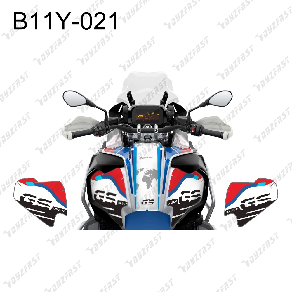 

Подходит для (2014 и выше) BMW R1250ADV1200ADV. Наклейки для резервуара, изготовленные из винила и Толстого, устойчивого к царапинам ламинирования.