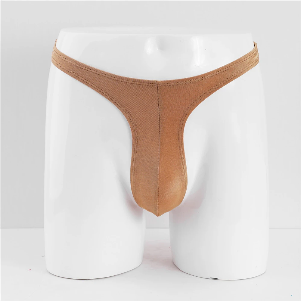 

Стринги мужские с открытой спиной, пикантное нижнее белье с карманом для выпуклости, дышащие Трусы-стринги с низкой талией, A50