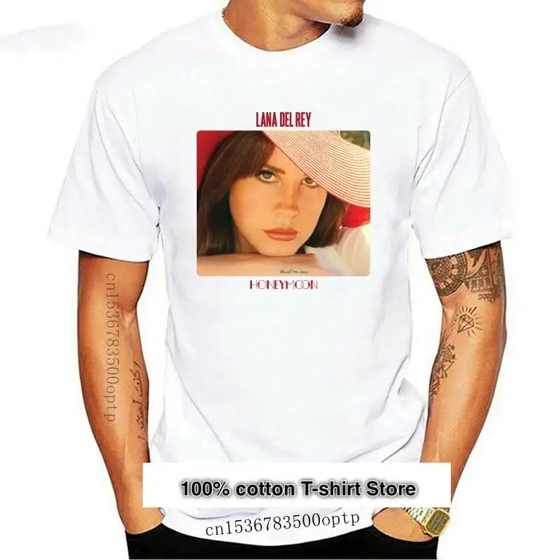 

Camiseta blanca de LANA DEL REY, prenda de vestir, Con álbum de luna de miel, ultraligera, Born To Die, talla S a 3XL, nueva