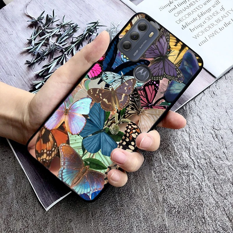 Gold Butterfly чехол для телефона MOTO Edge 50 40 Pro 30 Ultra Neo Fusion G Power Stylus Play E32 E20 E40