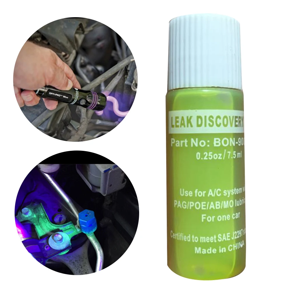 

7.5ml Car Fluorescent Agent R134a Air Conditioning A/C System Leak Test Agent Car Frozen Tracer Oil Automotive Environmentally
