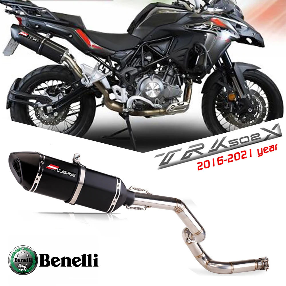 

Slip On Exhuast For Benelli Trk 502x Trk 505 X Motorcycle Exhaust Pipe Escape Middle Link Pipe Db Killer Muffler Exhaust System