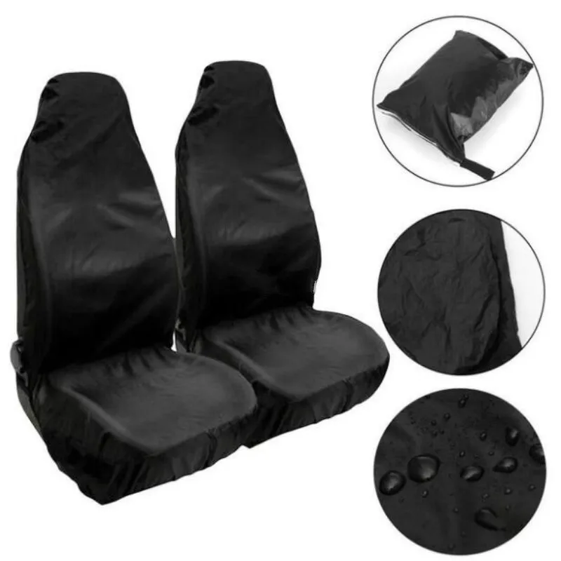 

2PCS Car Front Seat Protector Cover Heavy Duty Universal Waterproof Auto Seat Covers Car Seat Cover Breathable Cushion Protector