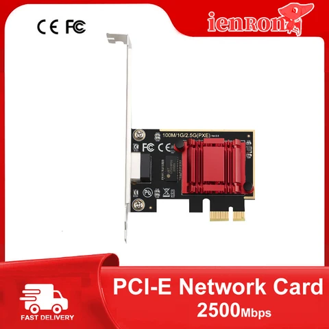 IENRON PCI Express PCI-E сетевая карта 2500 Мбит/с Gigabit Ethernet 1000 Мбит/с RJ45 RTL8125 LAN адаптер конвертер сетевой контроллер