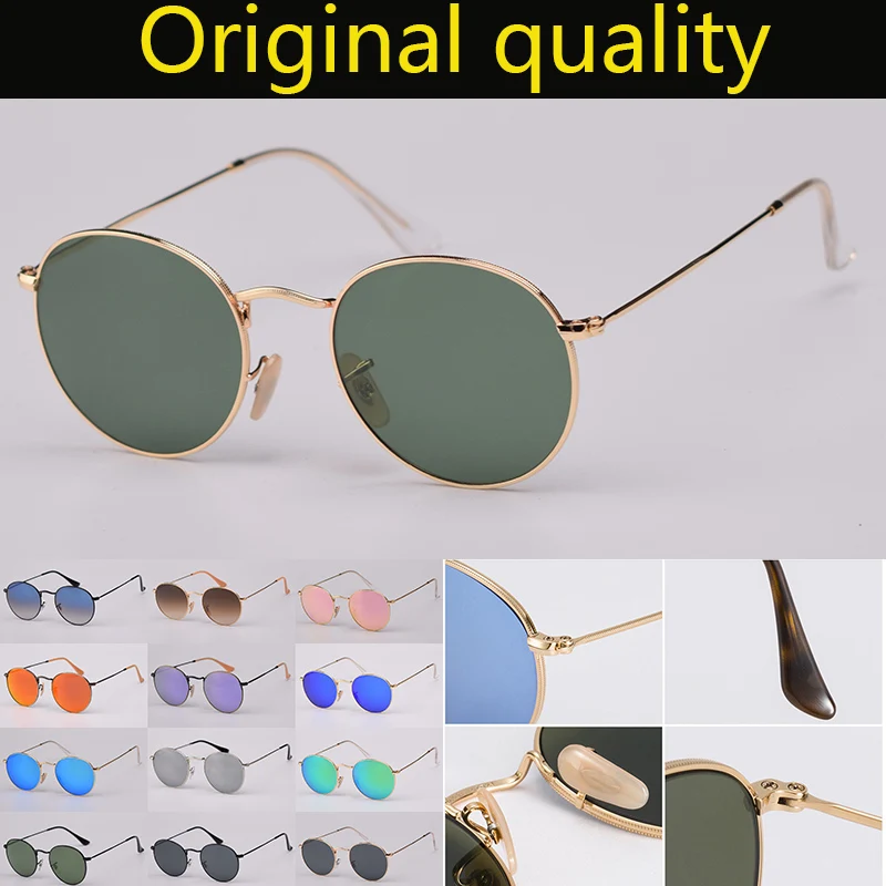 

Стеклянные линзы маленькие круглые солнцезащитные очки es для женщин и мужчин в металлической оправе солнцезащитные очки для мужчин и женщи...