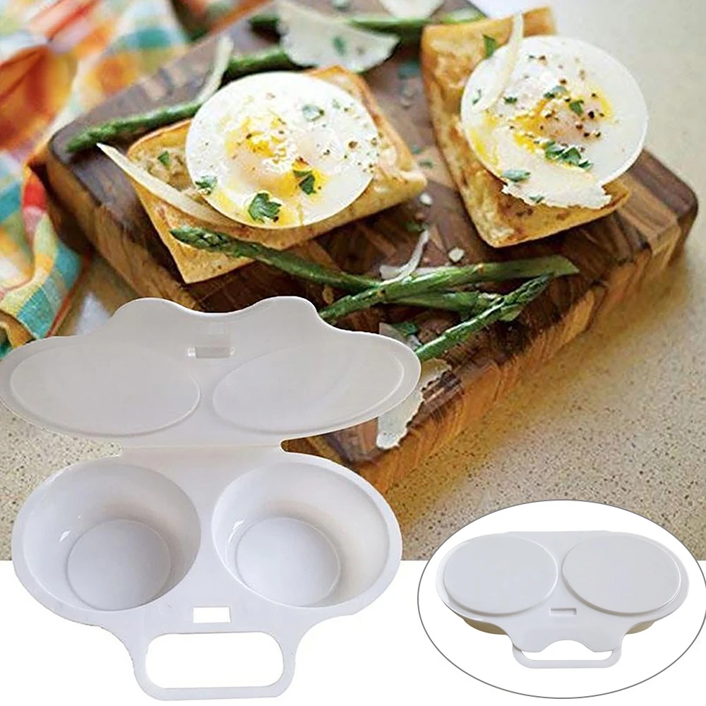 

Food Grades Plastic Microwave Cooking Eggs Steamer Convenient Kitchen Cooking Mold Egg Poacher Kitchen Gadgets Fried Egg Tool