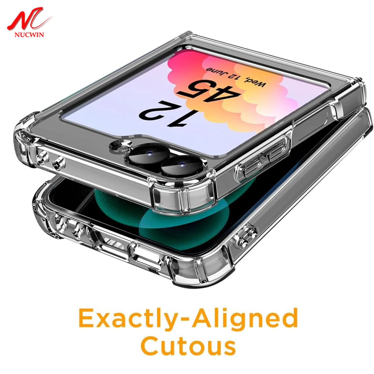 삼성 갤럭시 Z 플립 6 7 에어백 투명 케이스 Z 플립 6 7 5 4 3 아크릴 PC 후면 소프트 TPU 범퍼 갤럭시 Z플립6 커버용