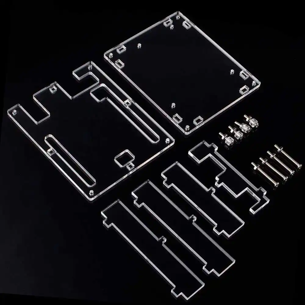 OcioDual акриловые Корпус чехол транспортный контейнер Штатив для Arduino Uno R3