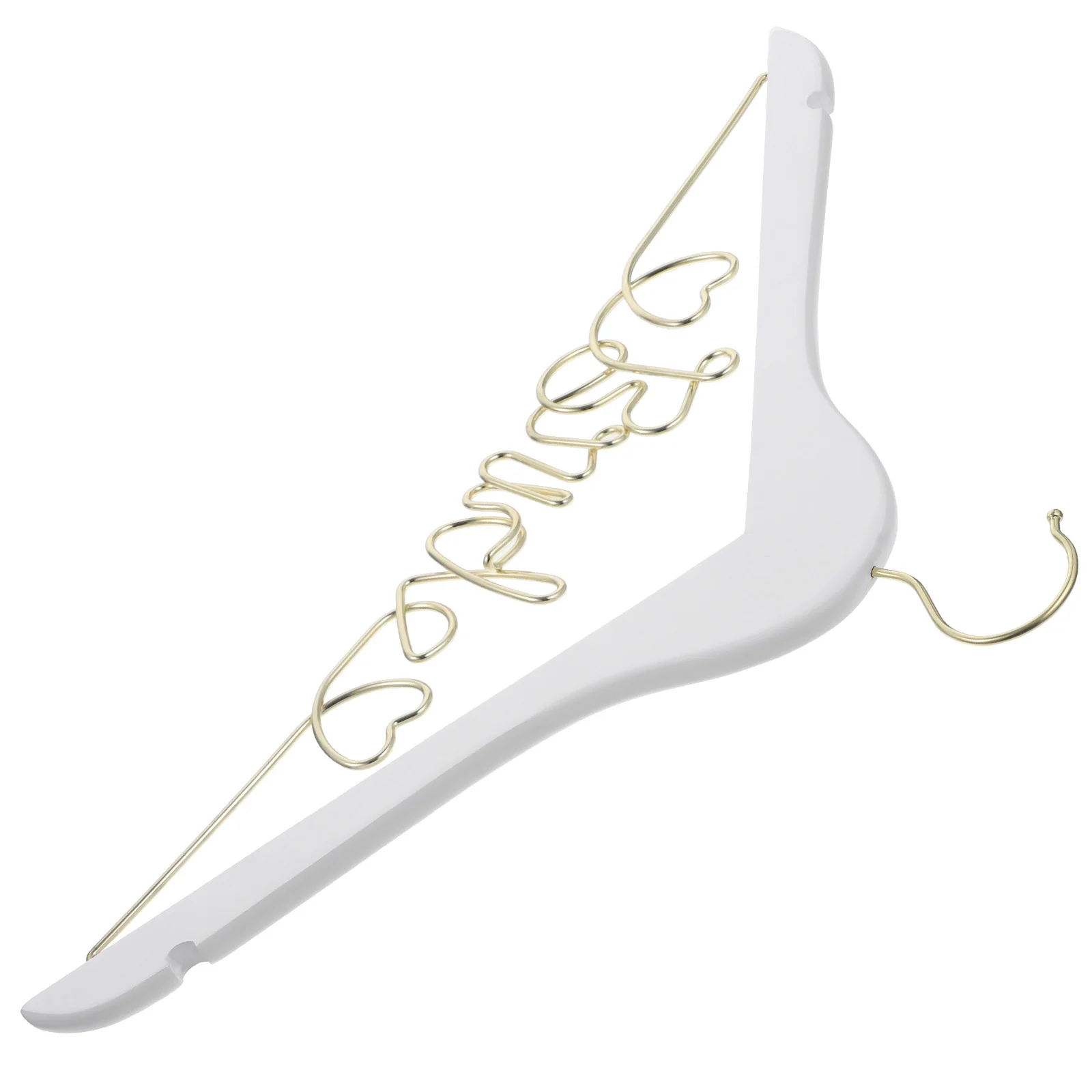 

Wedding Clothes Wooden Metal Hanger Personalized Bride Wedding Dress Organizer