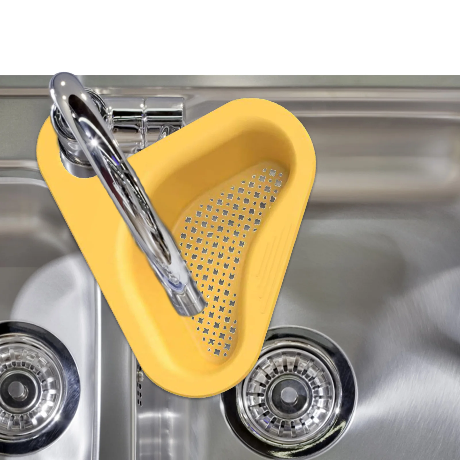 

Drain Basket Safe Swan Shape Drain Basket Punch-Free Sink Strainer Basket For Storing Food Multifunctional Storage Rack Bathroom