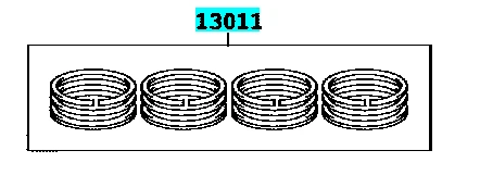 

Поршневое кольцо в сборе 13011-0T020CT для TOYOTA