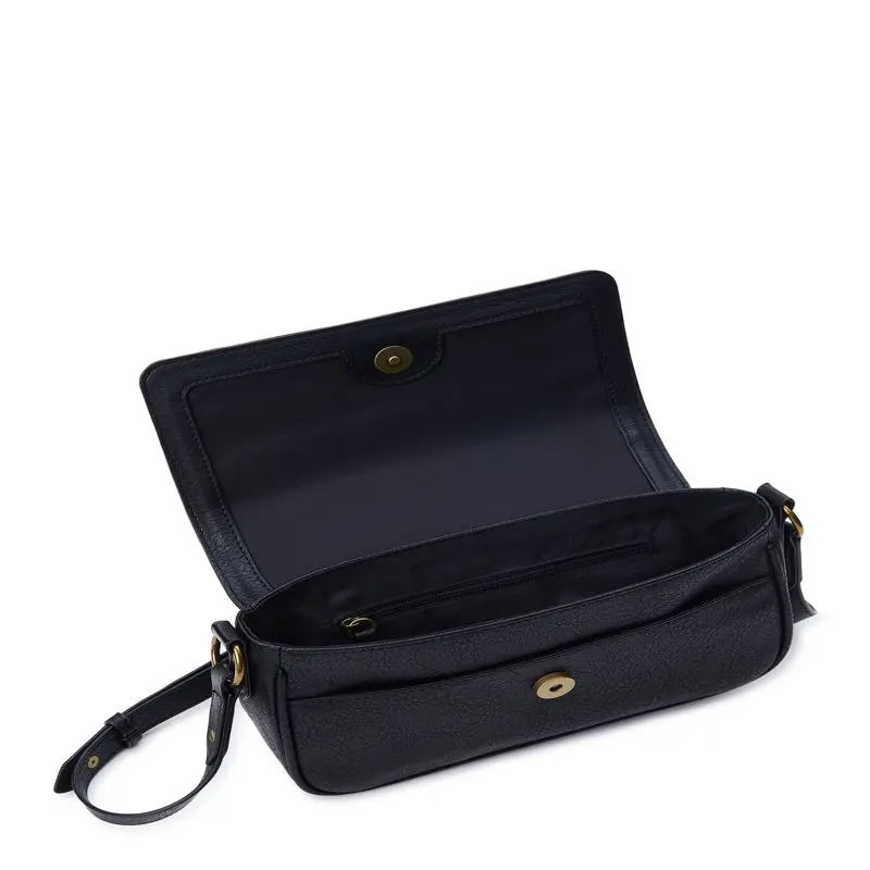 Women's Ludlow Flap Crossbody Bag, Black