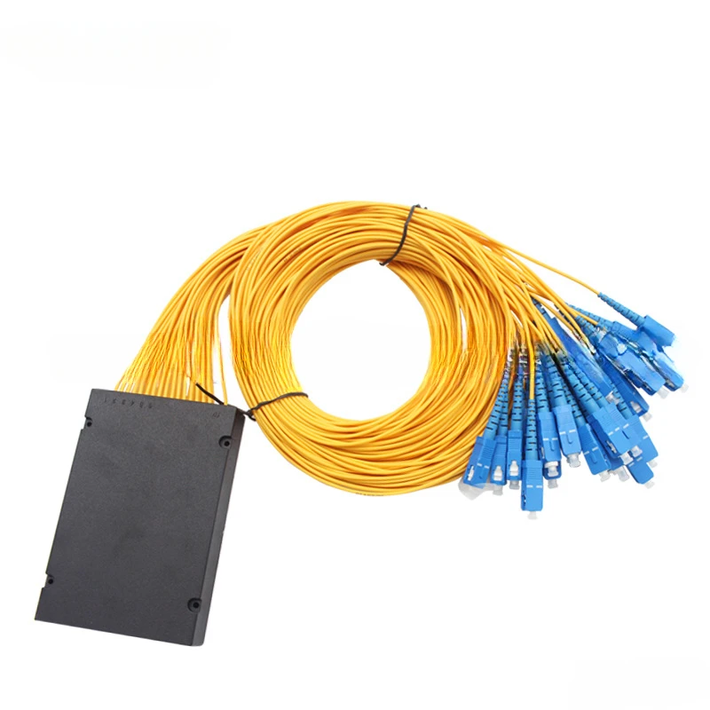 1x32 SC UPC PLC волоконно-оптический сплиттер-коробка Кассетный волоконно-оптический сплиттер или ABS PLC сплиттер однорежимный SC FC LC ST соединитель