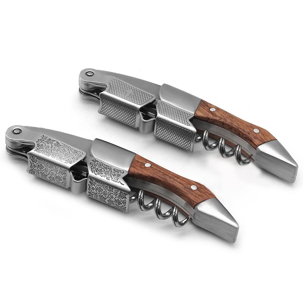 

1pc Multi-functional Stainless Steel Wine Opener Bottle Opener Professional Waiters Corkscrew Bottle Opener Gift For Wine Lovers