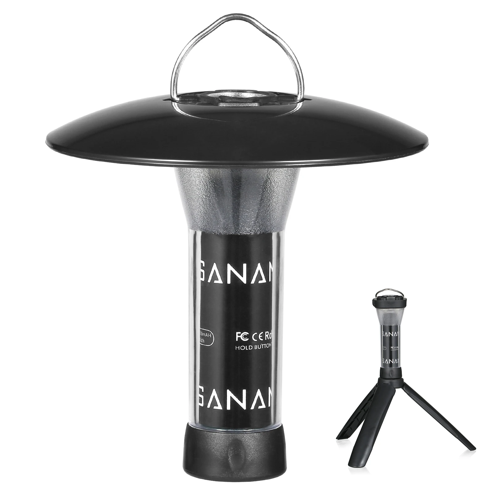 

USB Rechargeable Flashlight Waterproof Camping Tent Light Magnetic Work Light with Tripod for Outdoor Camping Emergency Supplies