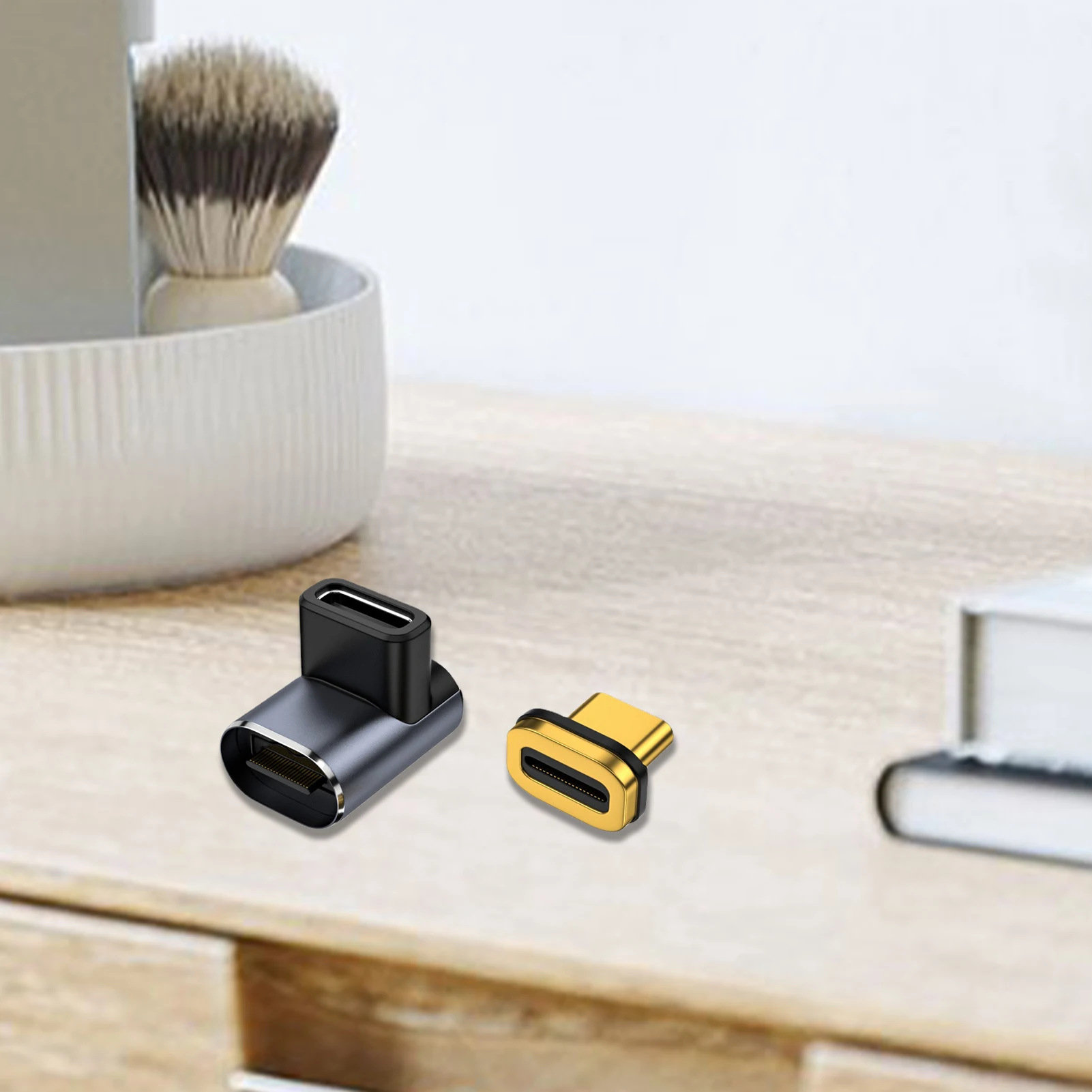 Переходник с Type C на удлинитель магнитным углом 90 градусов 24 контакта USB быстрая