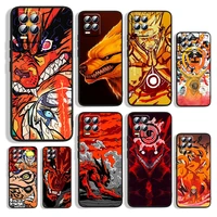 naruto nine tails animation for oppo realme gt master neo q3s q2 x50 x7 x3 x2 c21y c17 c11 c3 pro carnival black phone case