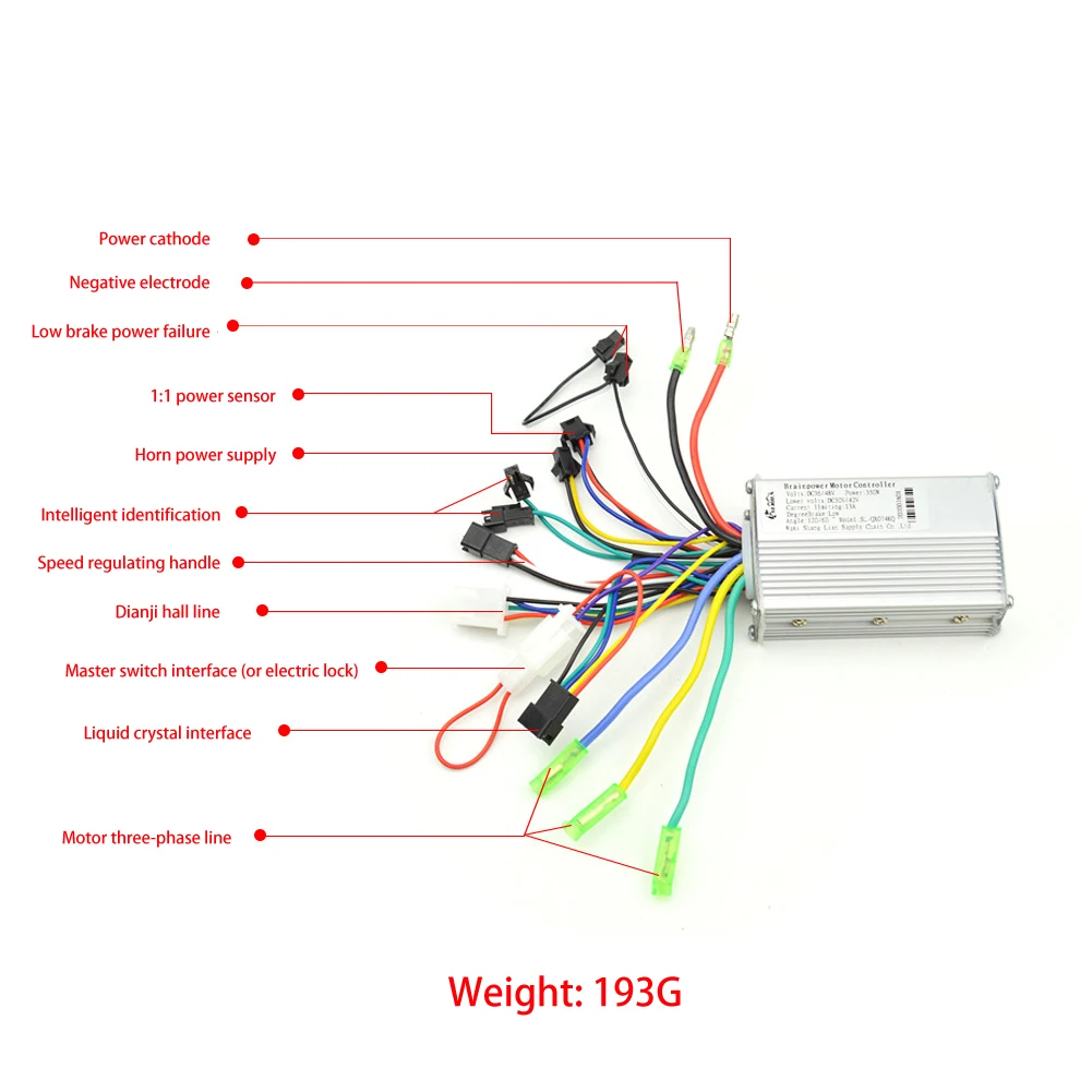 

Durable Controller E-Bike Part Replacement Silver Steel Universal Wear-resistance 250W/350W 36-48V Accessories