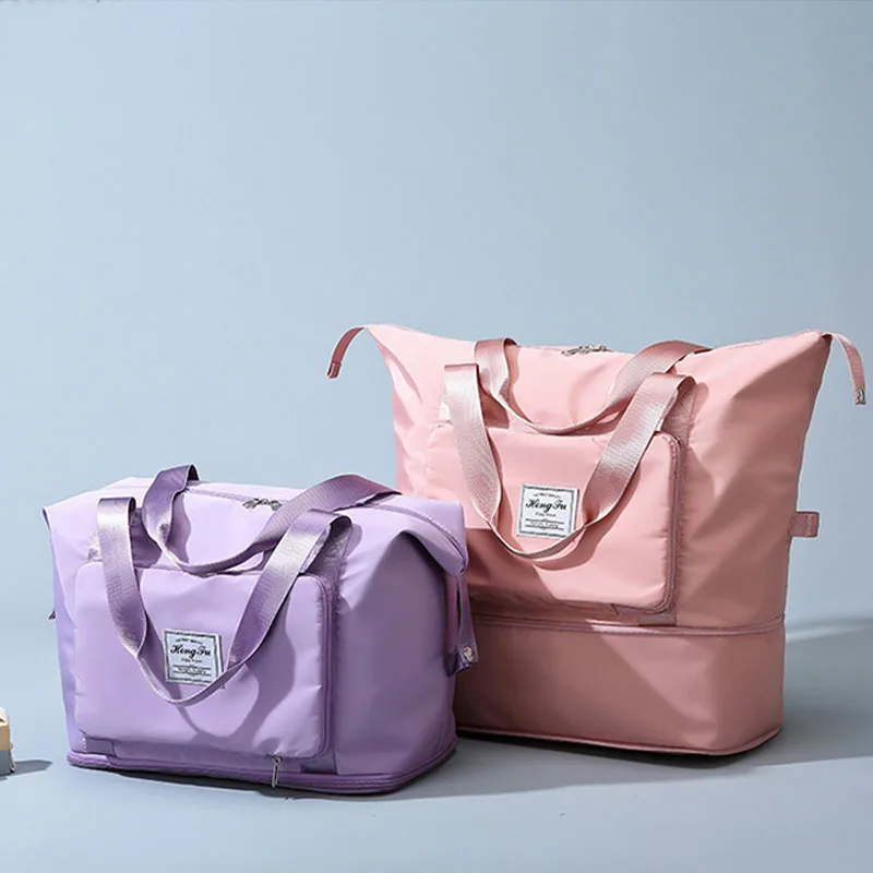 

2023 Large Capacity Waterproof Luggage Bag for Universal Folding Travel Bag Dry Wet Separation Fitness Bag Handbag Travel Bag